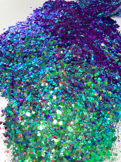 SWEET BUT PSYCHO | Chunky Mix Color Shift Glitter