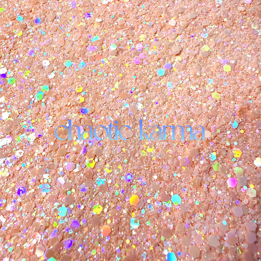 NUDE AWAKENING | Chunky Holographic Glitter Mix