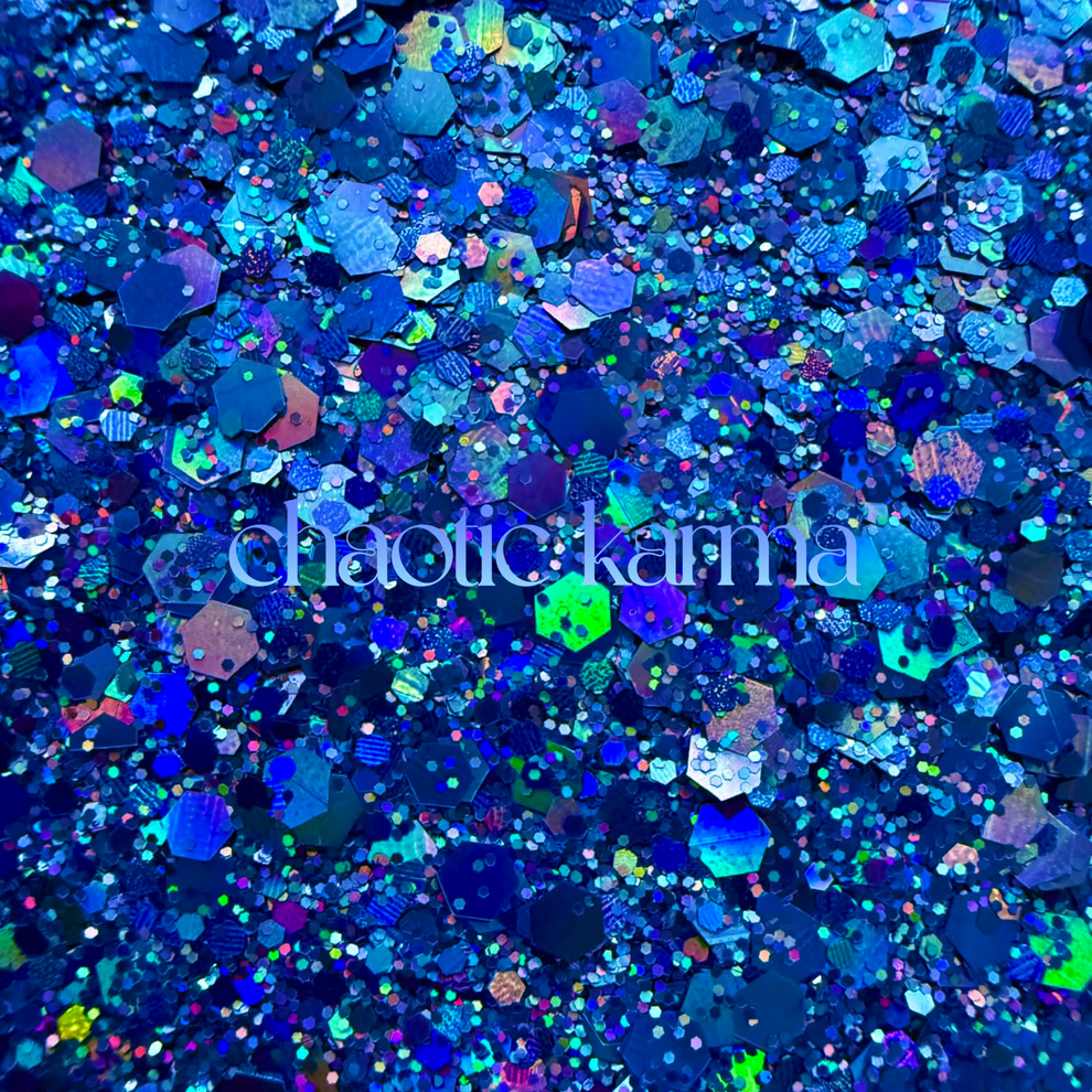 FEISTY | Chunky Holographic Glitter Mix – Chaotic Karma Co.